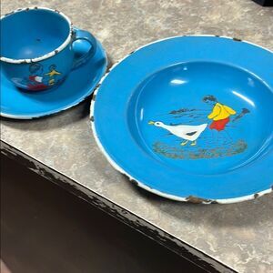 Vintage Germany enamel ware